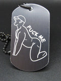 FUCK ME - Back Arched Design Premade Tag
