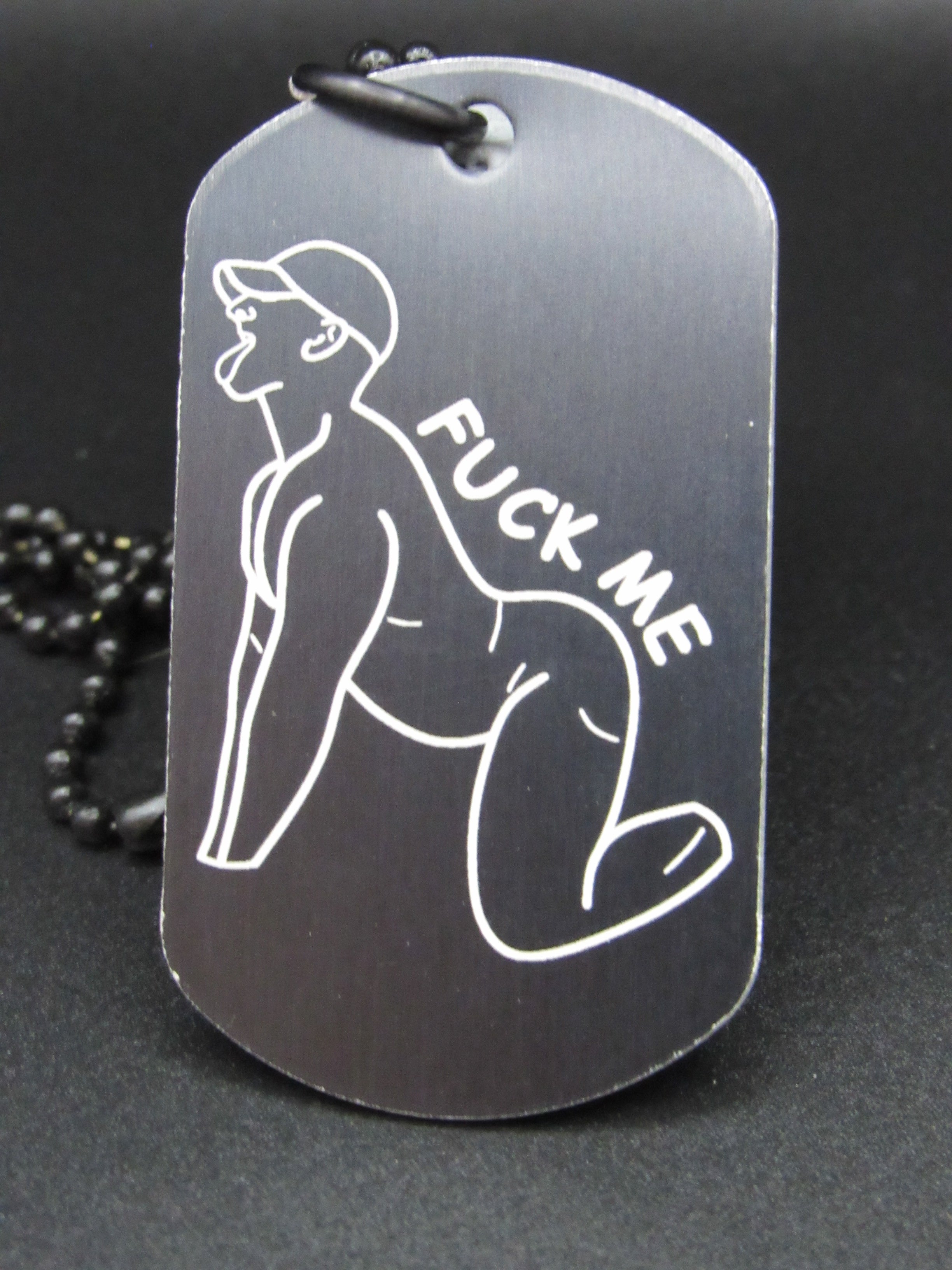 FUCK ME - Back Arched Design Premade Tag