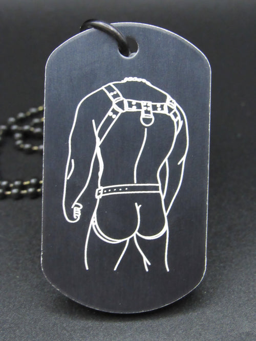 Double-Sided Harness Design (No Text) Premade Tag