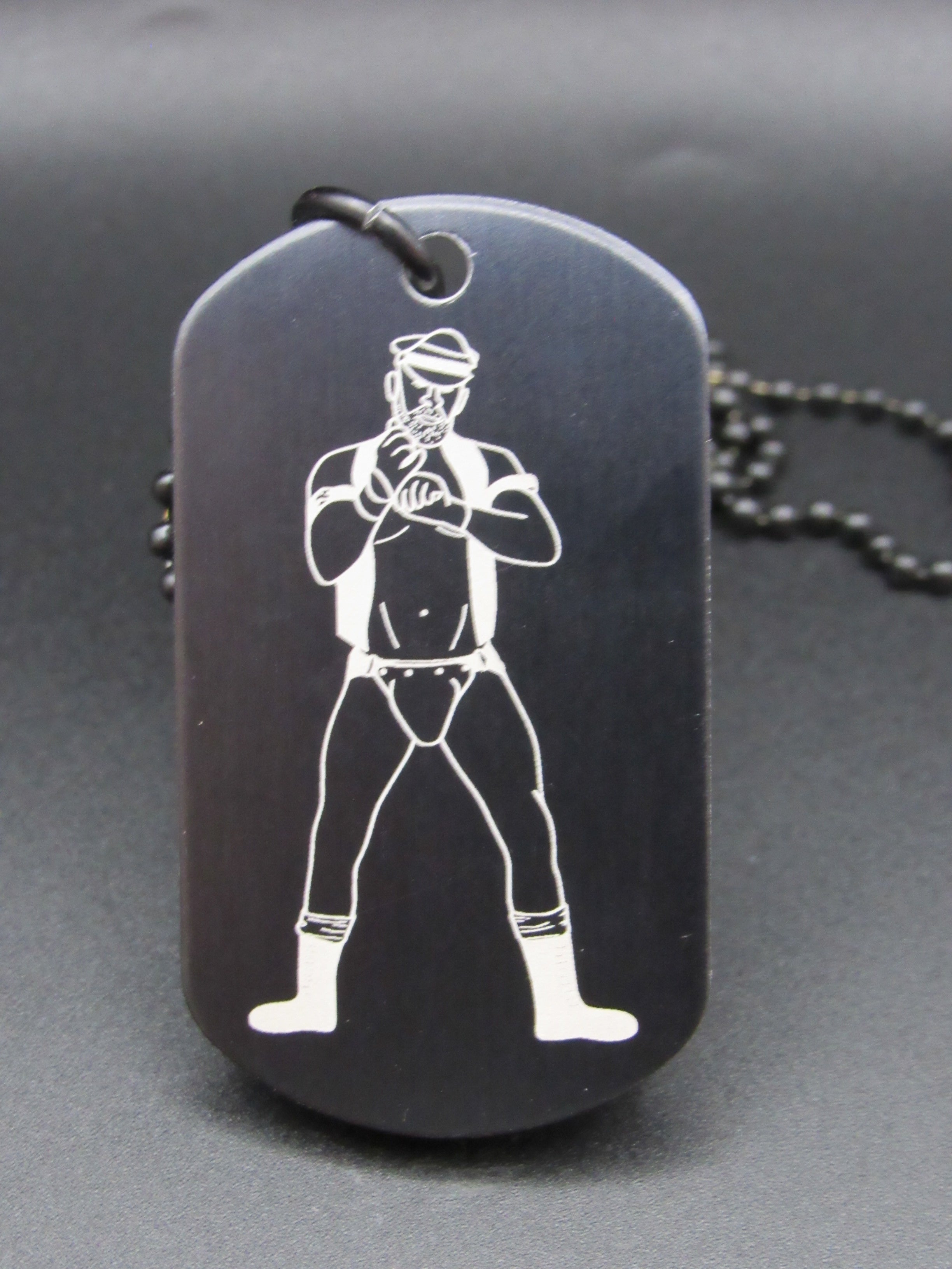 Leather Sir Design (No Text) Premade Tag