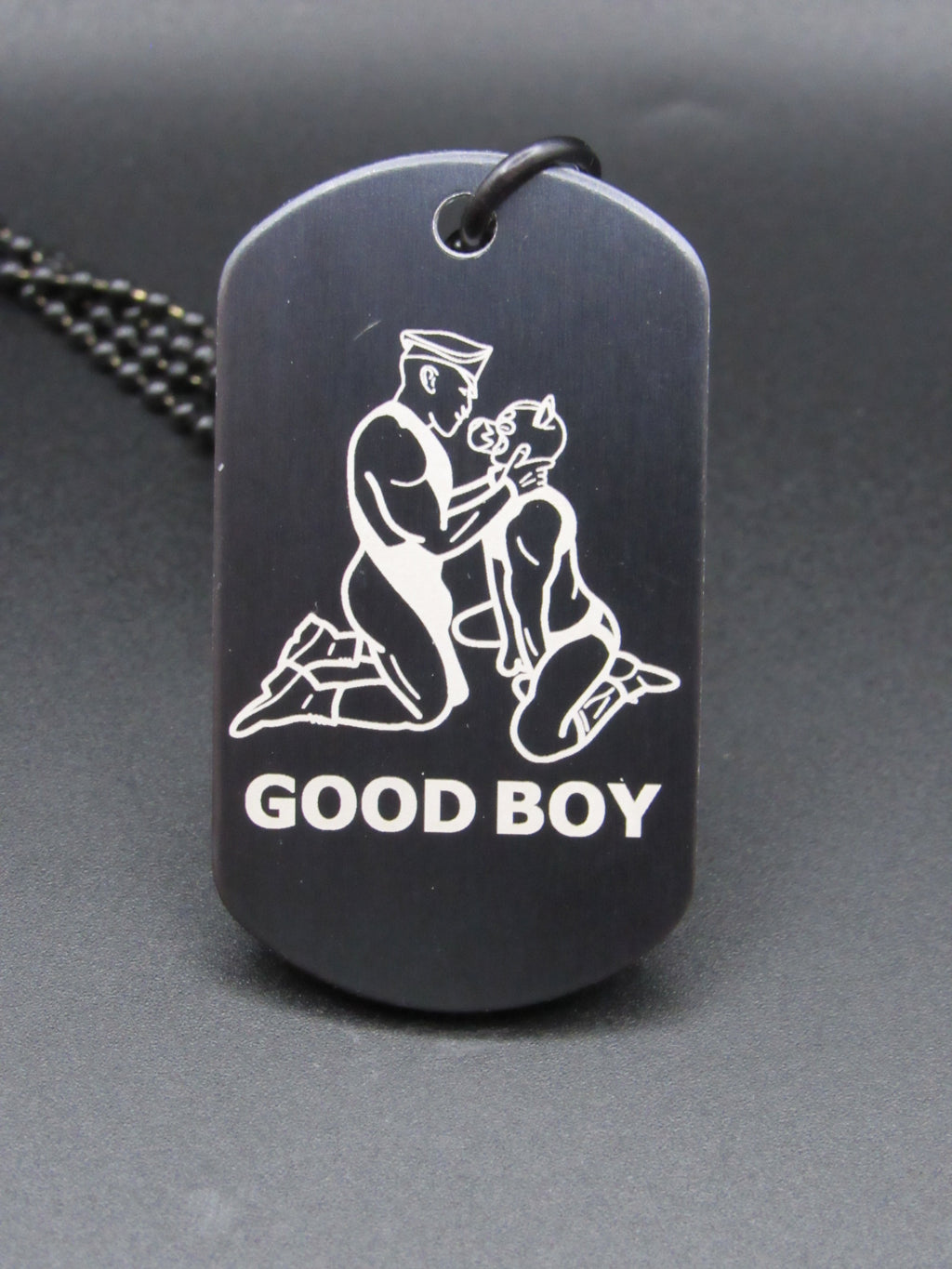 GOOD BOY - Pup and Handler Design Premade Tag