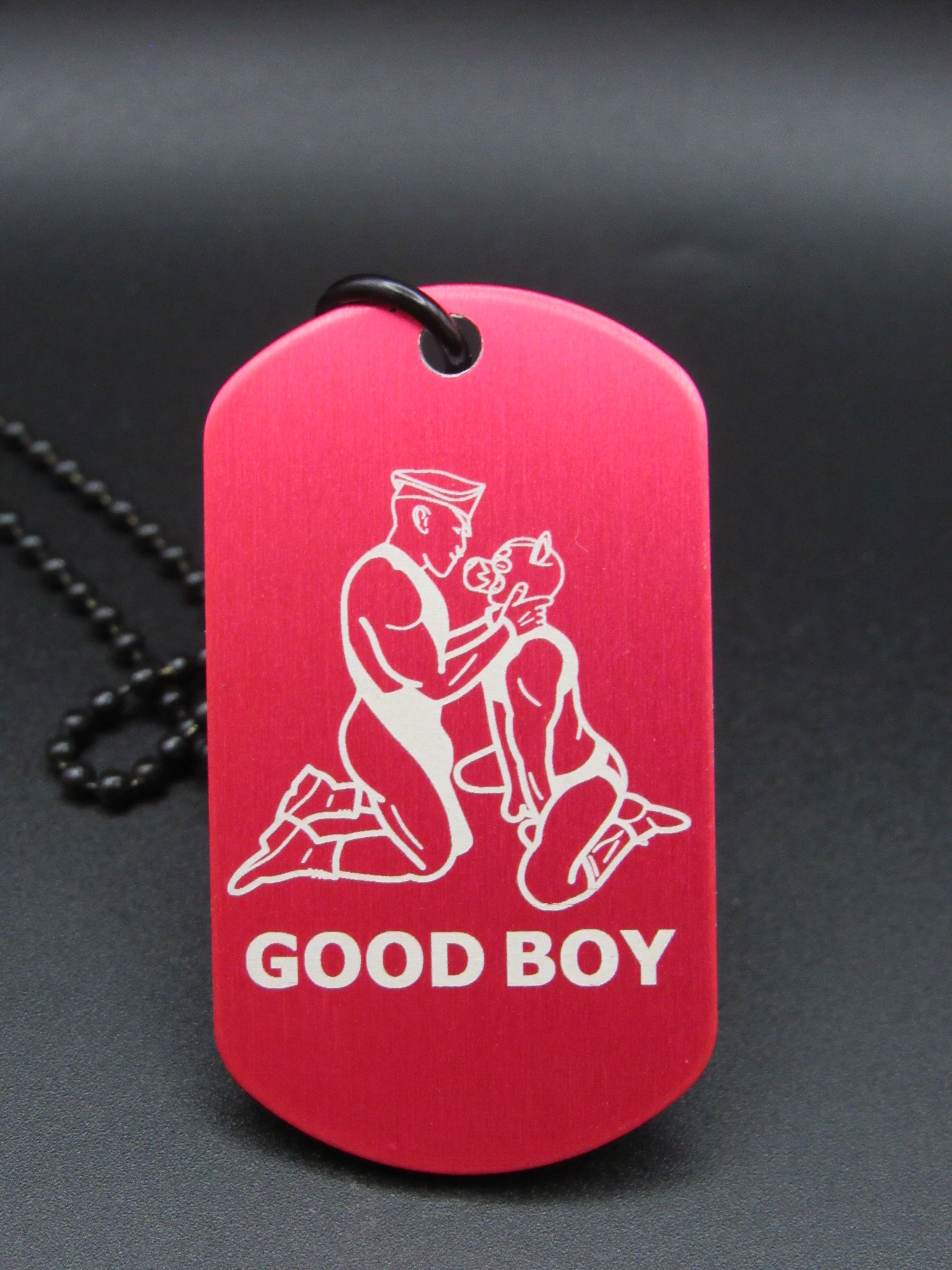 GOOD BOY - Pup and Handler Design Premade Tag