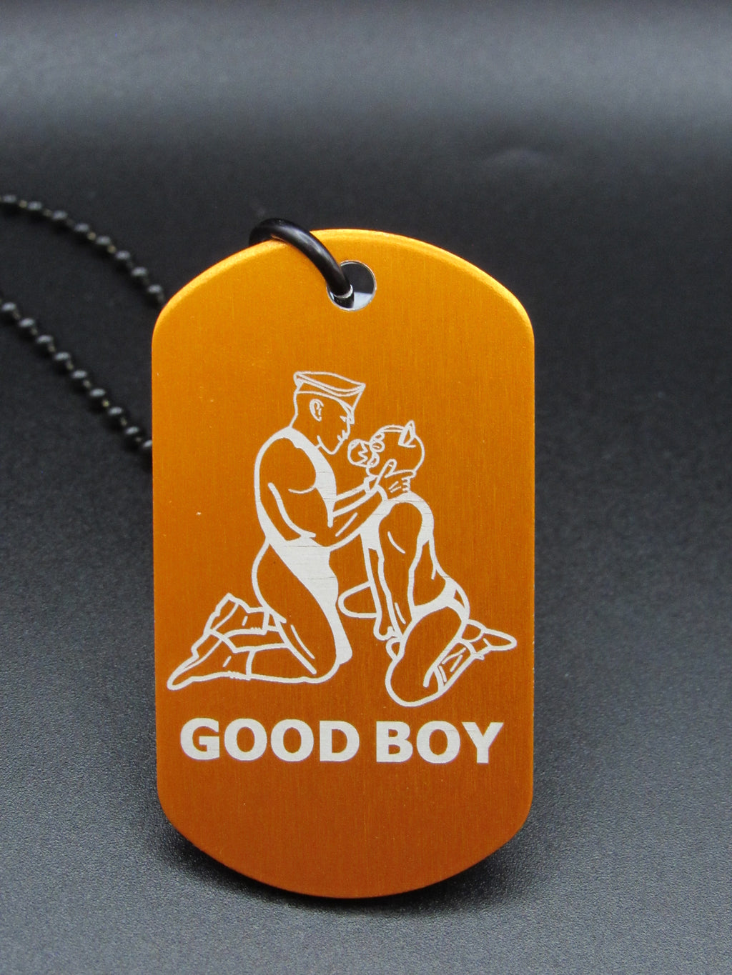 GOOD BOY - Pup and Handler Design Premade Tag