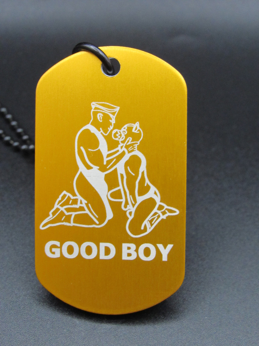 GOOD BOY - Pup and Handler Design Premade Tag