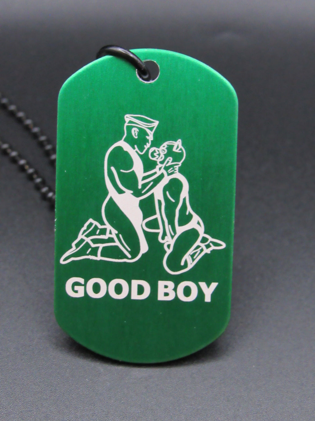 GOOD BOY - Pup and Handler Design Premade Tag