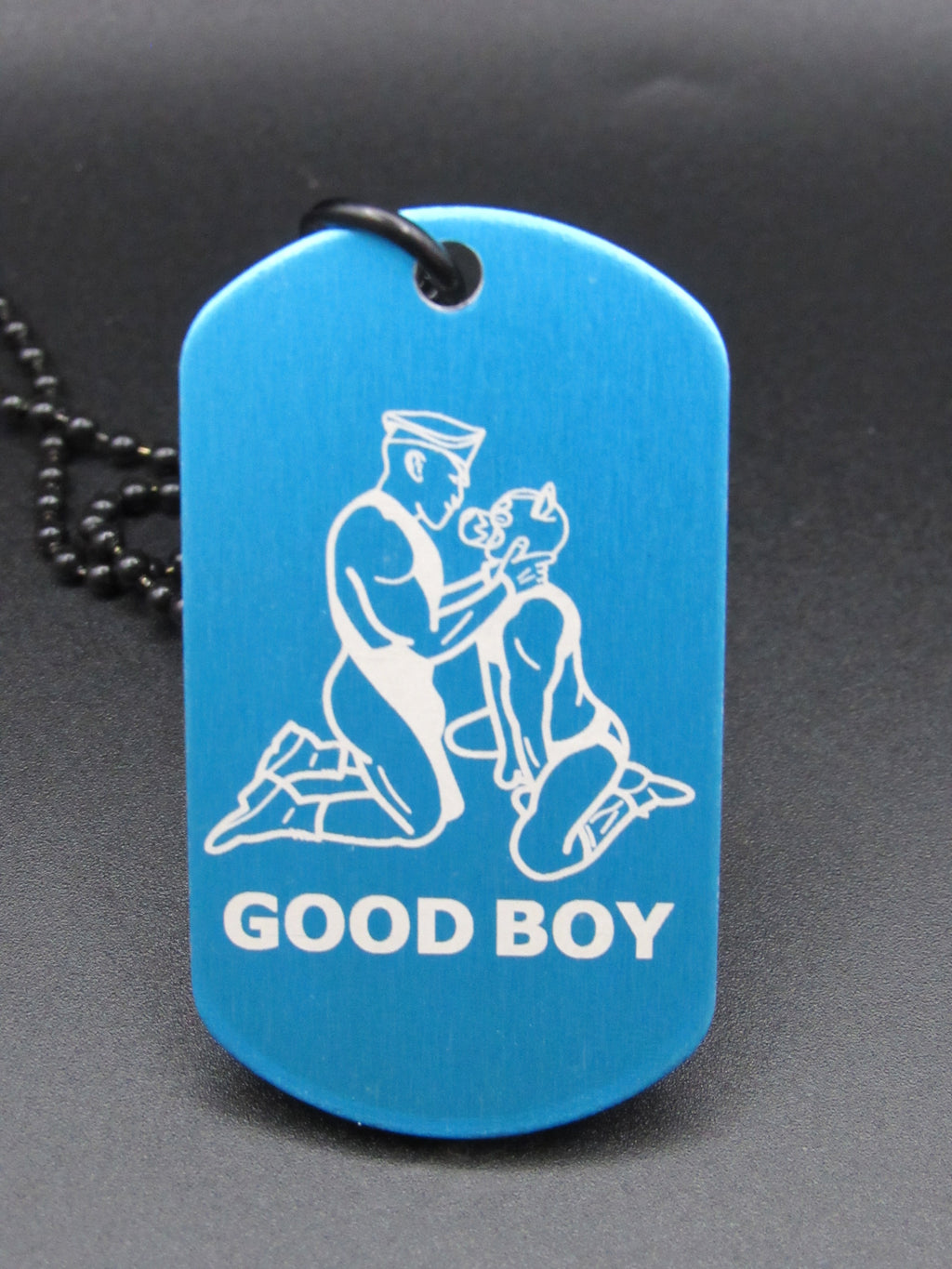 GOOD BOY - Pup and Handler Design Premade Tag