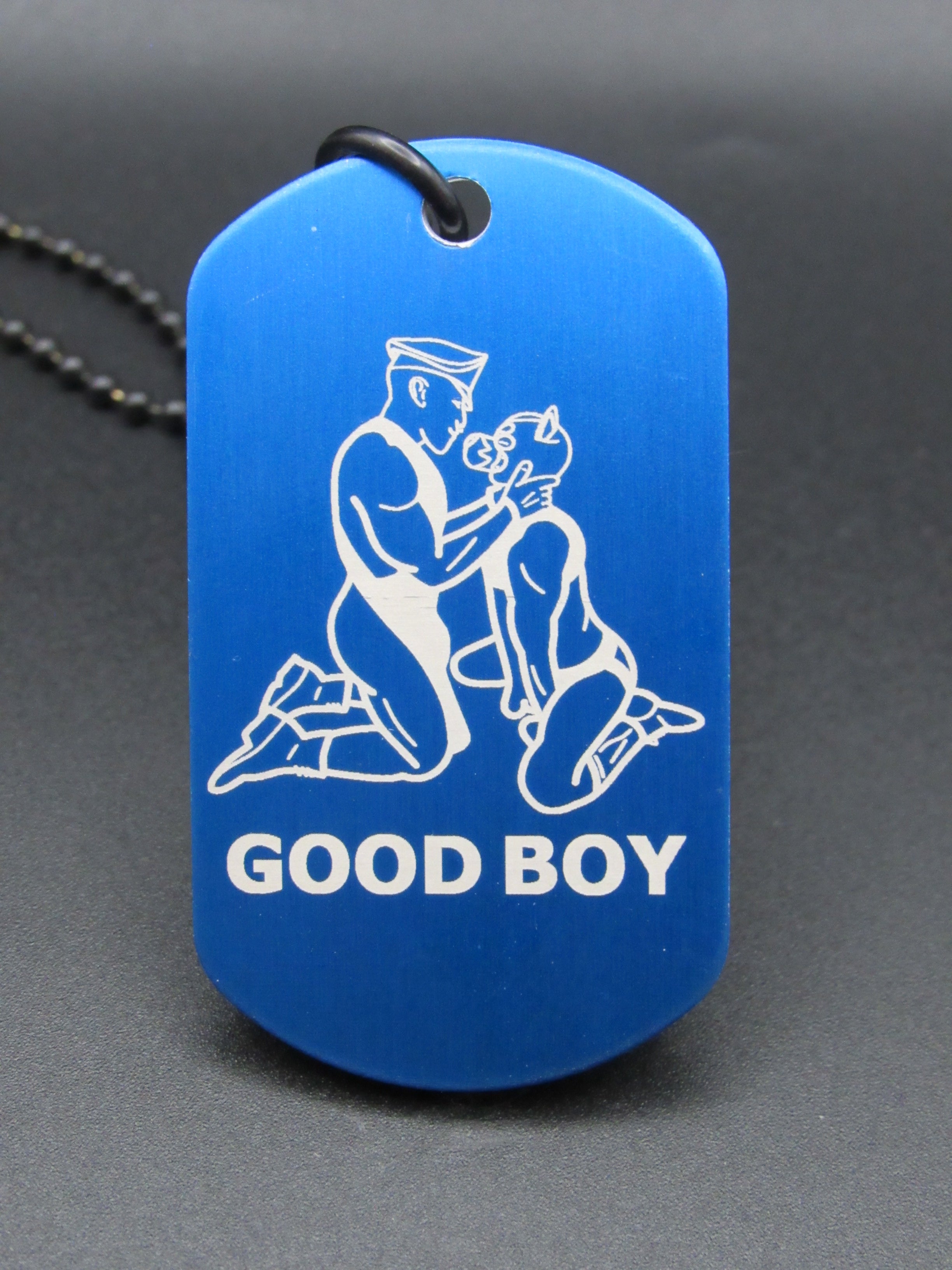 GOOD BOY - Pup and Handler Design Premade Tag